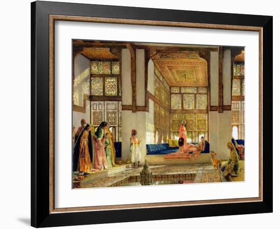 The Reception, 1873 (Oil on Panel)-John Frederick Lewis-Framed Giclee Print