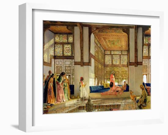 The Reception, 1873 (Oil on Panel)-John Frederick Lewis-Framed Giclee Print