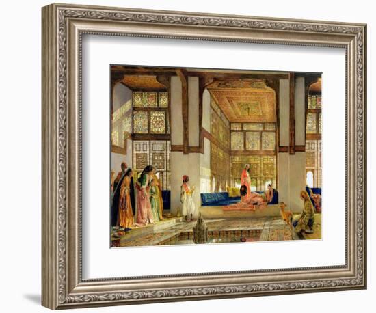 The Reception, 1873 (Oil on Panel)-John Frederick Lewis-Framed Giclee Print