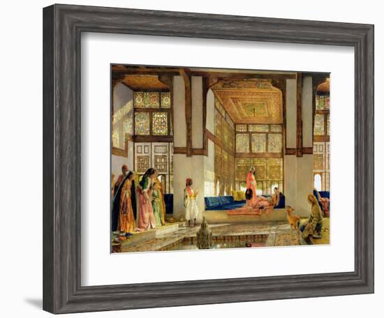 The Reception, 1873 (Oil on Panel)-John Frederick Lewis-Framed Giclee Print