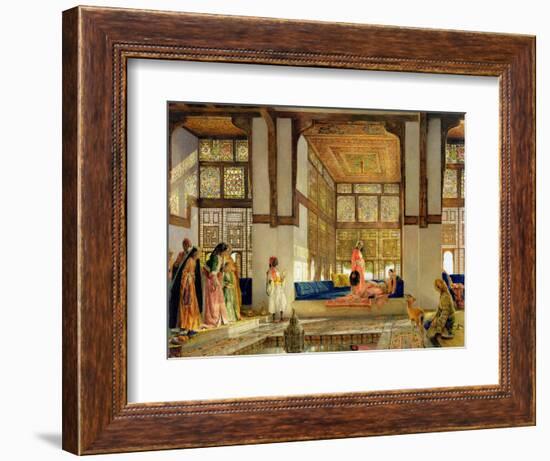 The Reception, 1873 (Oil on Panel)-John Frederick Lewis-Framed Giclee Print