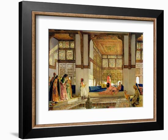 The Reception, 1873 (Oil on Panel)-John Frederick Lewis-Framed Giclee Print