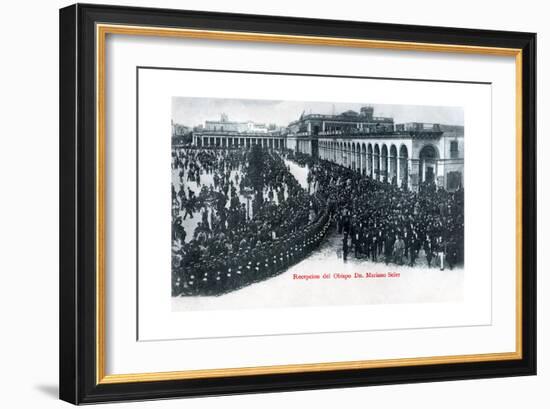 The Reception of Bishop Mariano Soler, Montevideo, Uruguay, C1900s-null-Framed Giclee Print