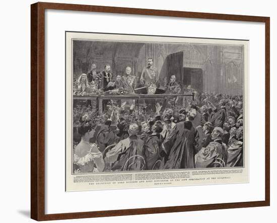 The Reception of Lord Roberts and Lord Kitchener by the City Corporation at the Guildhall-Frederic De Haenen-Framed Giclee Print