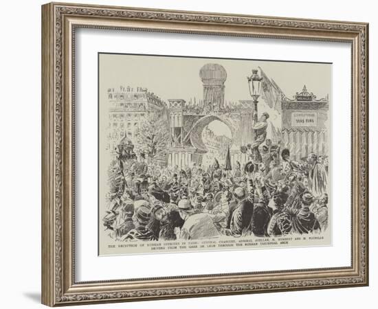 The Reception of Russian Officers in Paris-Paul Destez-Framed Giclee Print