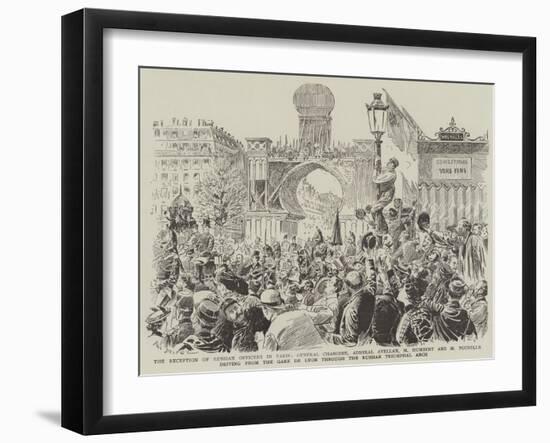 The Reception of Russian Officers in Paris-Paul Destez-Framed Giclee Print