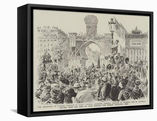 The Reception of Russian Officers in Paris-Paul Destez-Framed Premier Image Canvas