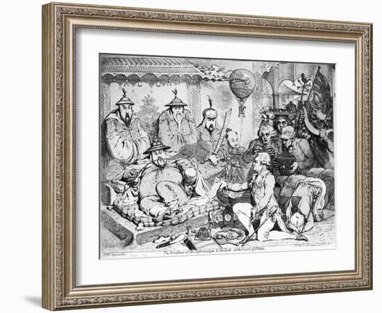 The Reception of the Diplomatique and His Suite-James Gillray-Framed Giclee Print