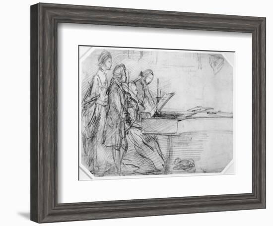 The Recital-Thomas Gainsborough-Framed Giclee Print