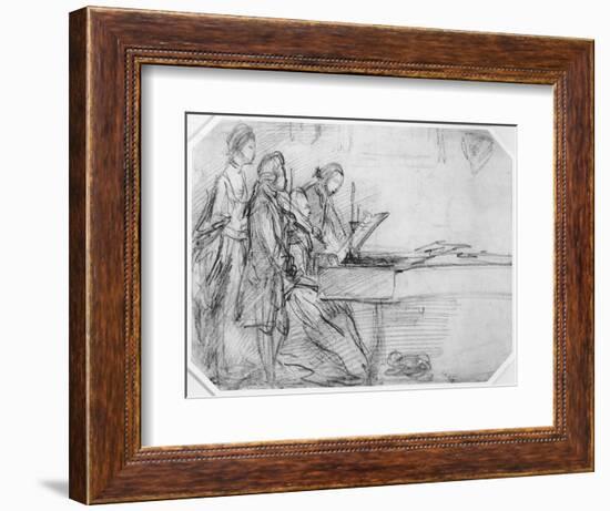 The Recital-Thomas Gainsborough-Framed Giclee Print