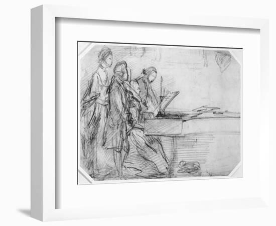 The Recital-Thomas Gainsborough-Framed Giclee Print