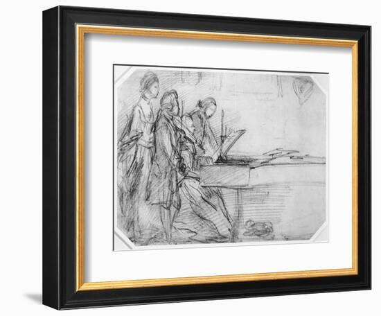 The Recital-Thomas Gainsborough-Framed Giclee Print