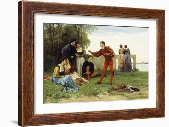 The Recital-Eugen Von Blaas-Framed Giclee Print