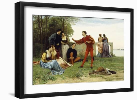 The Recital-Eugen Von Blaas-Framed Giclee Print