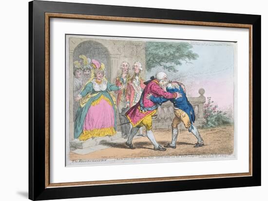 The Reconciliation, 1804-James Gillray-Framed Giclee Print