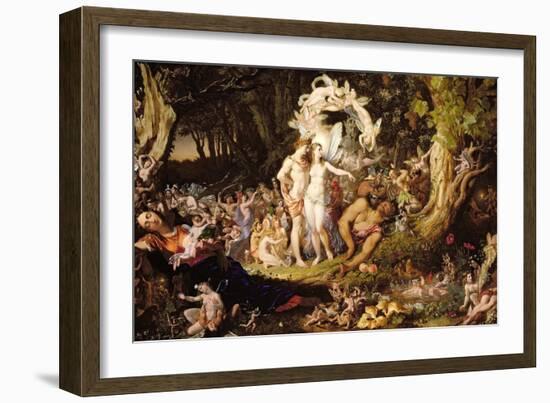 The Reconciliation of Oberon and Titania, 1847-Sir Joseph Noel Paton-Framed Giclee Print