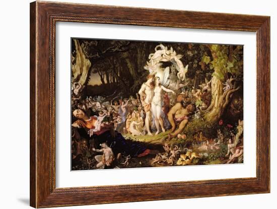 The Reconciliation of Oberon and Titania, 1847-Sir Joseph Noel Paton-Framed Giclee Print