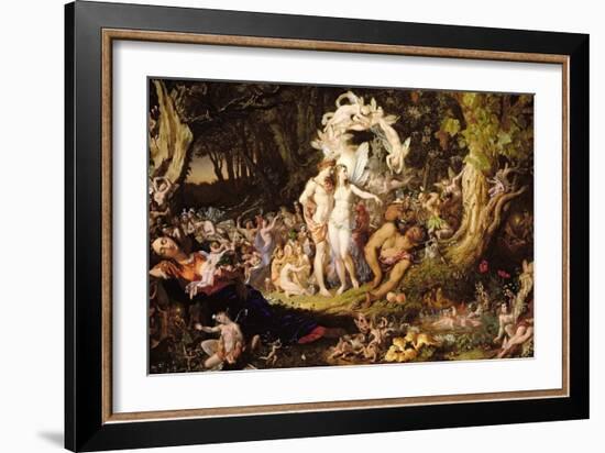 The Reconciliation of Oberon and Titania, 1847-Sir Joseph Noel Paton-Framed Giclee Print