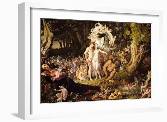 The Reconciliation of Oberon and Titania, 1847-Sir Joseph Noel Paton-Framed Giclee Print