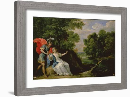 The Reconciliation of Rinaldo and Armida, 1836 (Oil on Canvas)-David the Younger Teniers-Framed Giclee Print