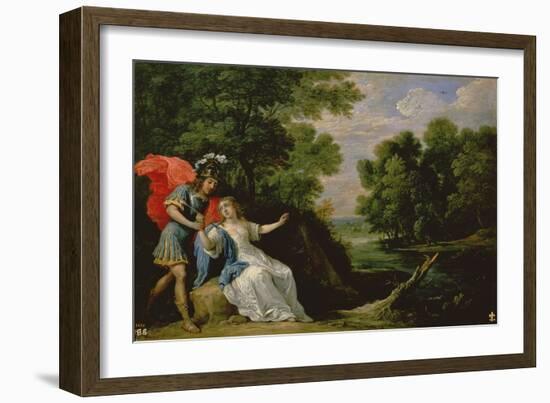 The Reconciliation of Rinaldo and Armida, 1836 (Oil on Canvas)-David the Younger Teniers-Framed Giclee Print