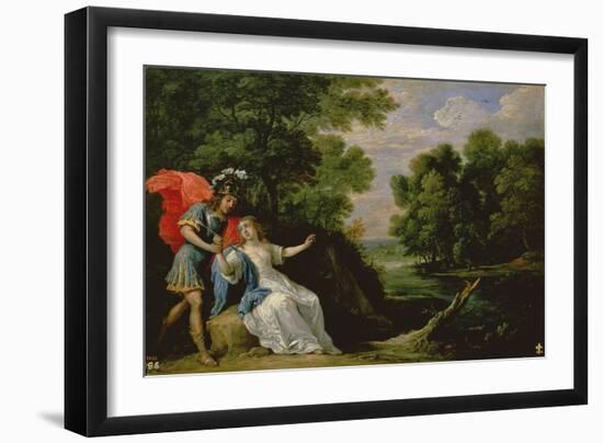 The Reconciliation of Rinaldo and Armida, 1836 (Oil on Canvas)-David the Younger Teniers-Framed Giclee Print