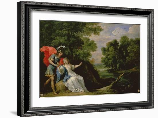 The Reconciliation of Rinaldo and Armida, 1836 (Oil on Canvas)-David the Younger Teniers-Framed Giclee Print