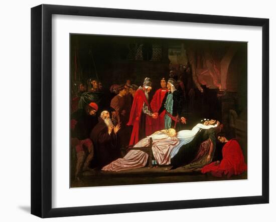 The Reconciliation of the Montagues and the Capulets over the Dead Bodies of Romeo and Juliet-Frederick Leighton-Framed Giclee Print