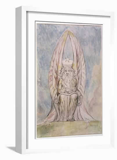 The Recording Angel, Illustration from Canto 19 'Paradiso' of the 'Divine Comedy' by Dante Alighier-William Blake-Framed Giclee Print