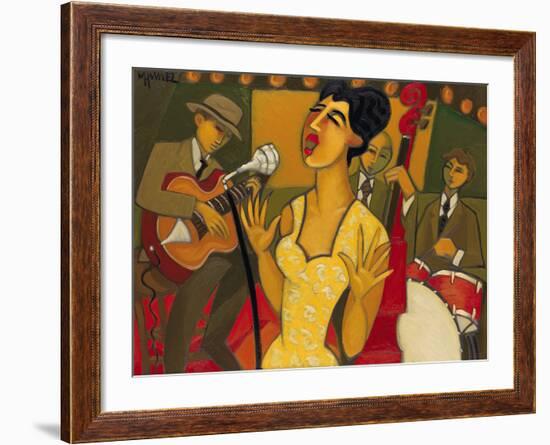 The Recording Session-Marsha Hammel-Framed Giclee Print