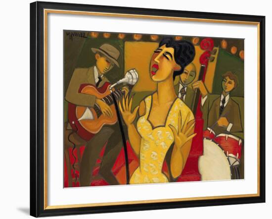 The Recording Session-Marsha Hammel-Framed Giclee Print