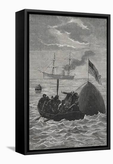 The Recovery Of a Space Capsule From the Sea-E. Bayard-Framed Premier Image Canvas