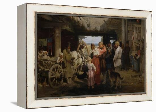 The Recruit Farewell, 1879-Ilya Yefimovich Repin-Framed Premier Image Canvas