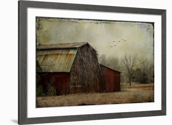 the Red Barn-Barbara Simmons-Framed Giclee Print