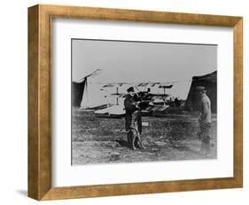The Red Baron and His Dog-German photographer-Framed Giclee Print