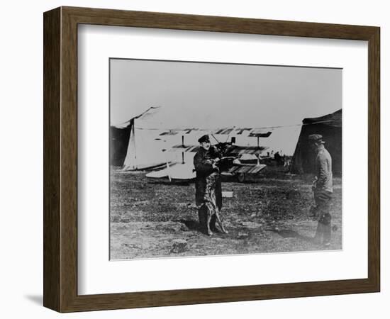 The Red Baron and His Dog-German photographer-Framed Giclee Print