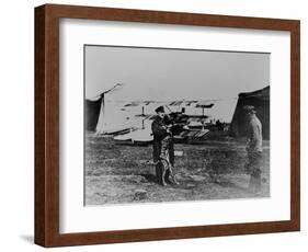The Red Baron and His Dog-German photographer-Framed Giclee Print