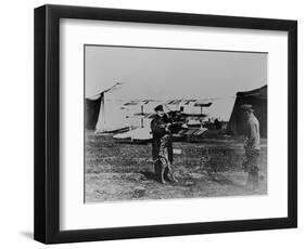 The Red Baron and His Dog-German photographer-Framed Giclee Print