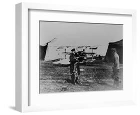 The Red Baron and His Dog-German photographer-Framed Giclee Print