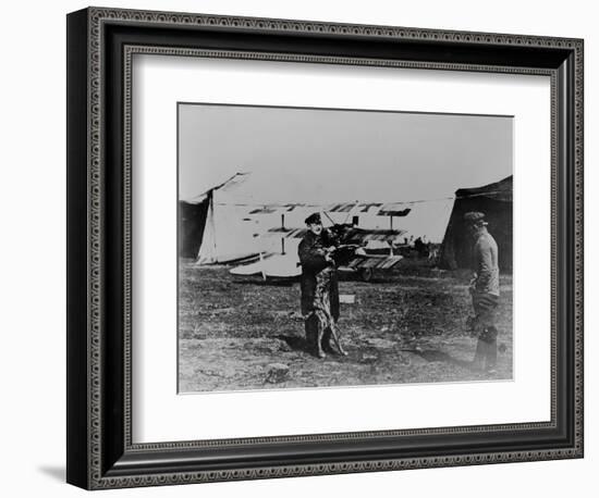 The Red Baron and His Dog-German photographer-Framed Giclee Print