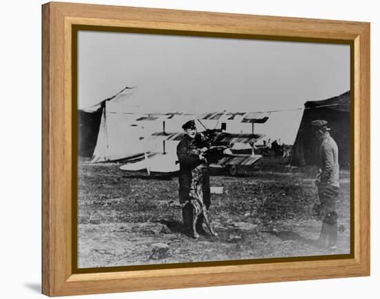 The Red Baron and His Dog-German photographer-Framed Premier Image Canvas
