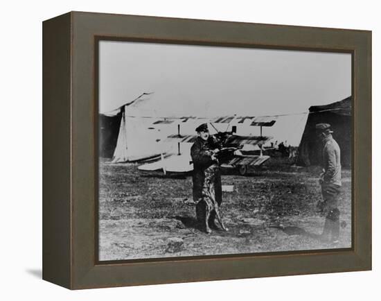 The Red Baron and His Dog-German photographer-Framed Premier Image Canvas