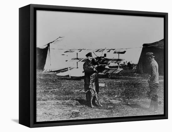 The Red Baron and His Dog-German photographer-Framed Premier Image Canvas