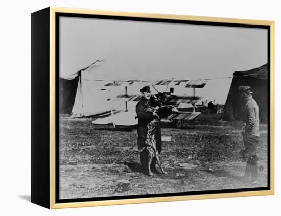 The Red Baron and His Dog-German photographer-Framed Premier Image Canvas