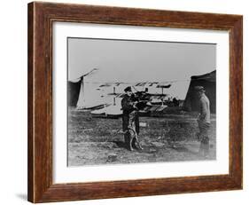 The Red Baron and His Dog-German photographer-Framed Giclee Print