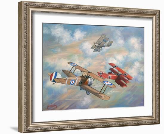 The Red Baron Bugs Out-John Bradley-Framed Giclee Print