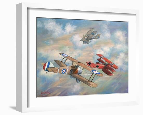 The Red Baron Bugs Out-John Bradley-Framed Giclee Print