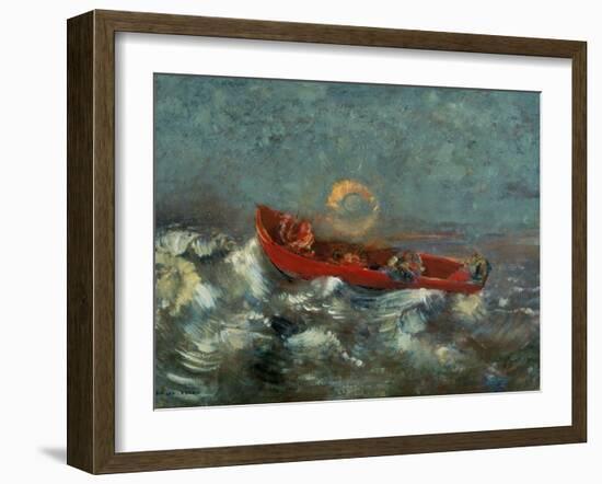 The Red Boat, 1905-Odilon Redon-Framed Giclee Print