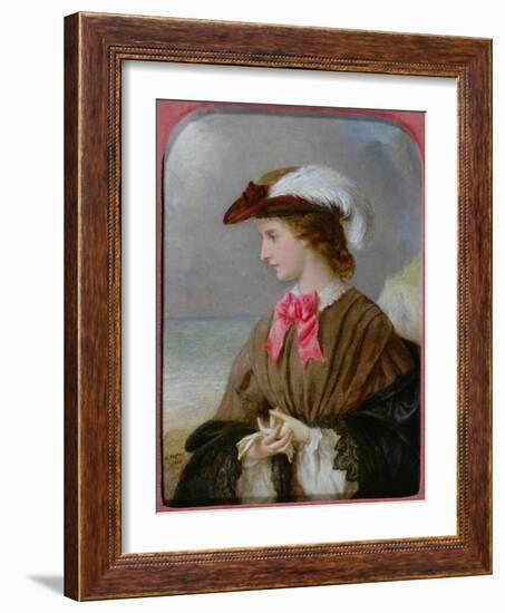 The Red Bow-Edward Robert Hughes-Framed Giclee Print