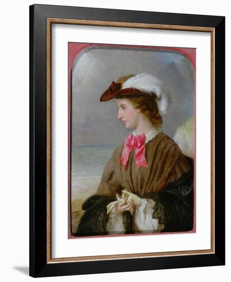 The Red Bow-Edward Robert Hughes-Framed Giclee Print